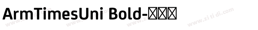 ArmTimesUni Bold字体转换